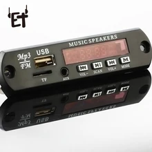ET 5V MP3 WMA декодер плата аудио модуль USB TF радио Автомобильный MP3 музыкальный плеер с ЖК-экраном Автомобильный музыкальный плеер динамик аксессуары