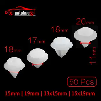

Uxcell 50Pcs Fit Hole 10Mm | 11Mm Universal Plastic Rivets Panel Bumper Retainer Fastener Clips White Head . | 10.5mm | 10mm |