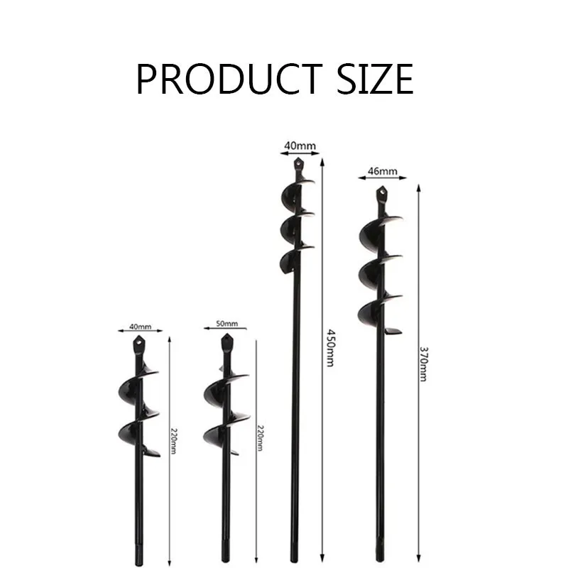 4 размера спиральные буровые головки для выкапывания отверстий практичные садовые фермы Dibble ручной аэратор Буровая головка для посадки сельского хозяйства