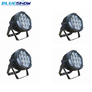 

No tax custom by air, 4pcs/Lot aluminum Outdoor par light Waterproof Led par rgbw 12x10w 4in1 12w rgbwa 5in1 12x15w rgbwauv 6in1