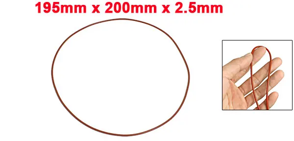 Uxcell 2,5 мм Красное Силиконовое уплотнительное кольцо сальник втулки Id 135 мм 140 мм 145 мм 150 мм 155 мм 165 мм 185 мм 195 мм