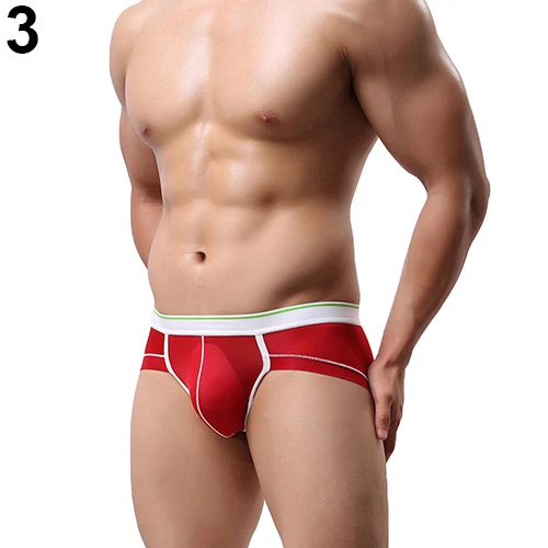 

Men's Fashion Sexy Cool Feeling Soft Bulge Low Rise Underpants Briefs Underwear