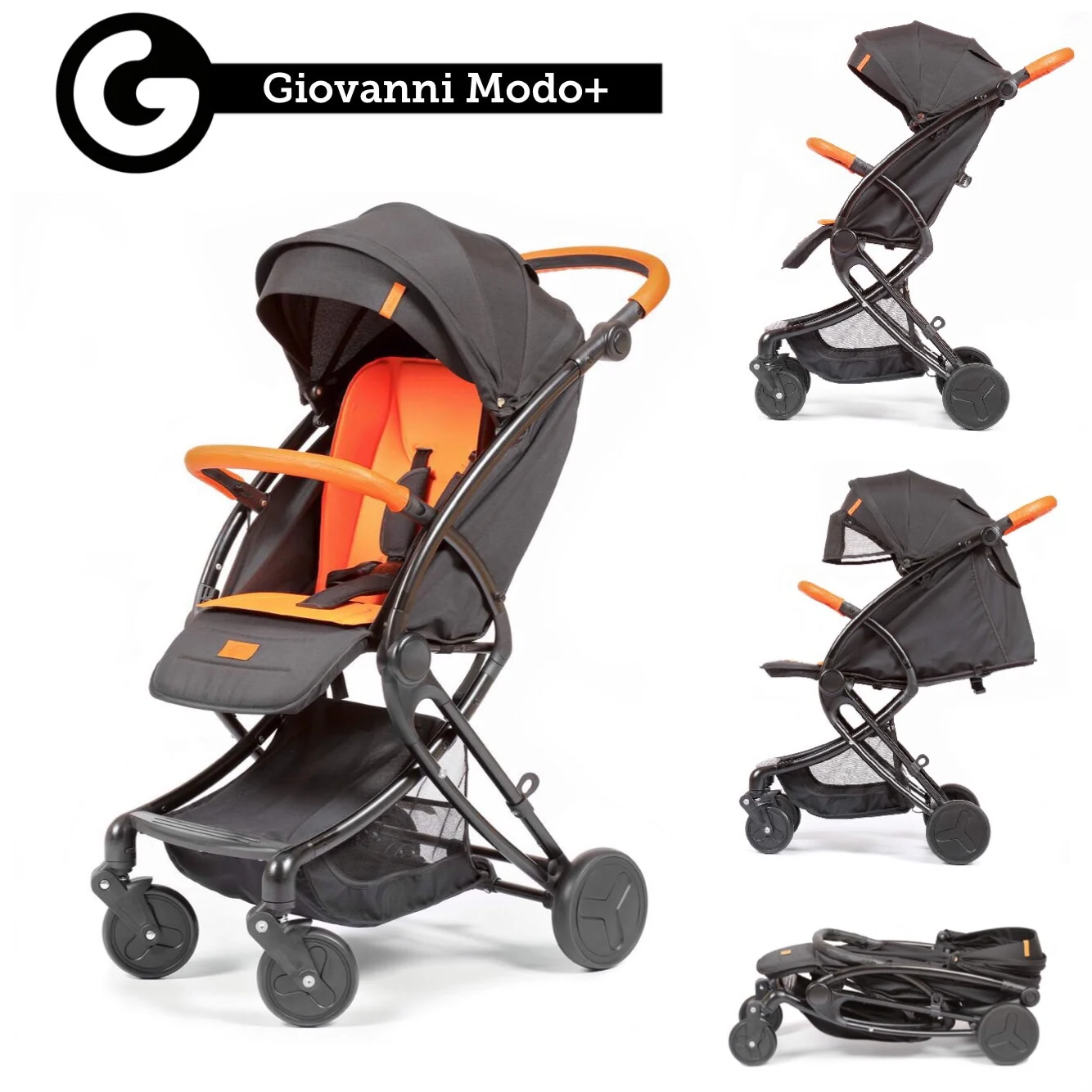 Прогулочная коляска Giovanni Modo Black Orange