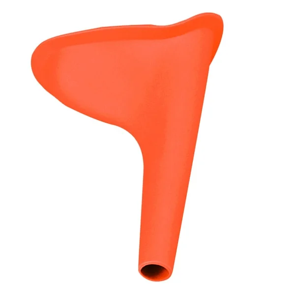 Дизайн для женщин писсуар Открытый путешествия Кемпинг портативный женский писсуар мягкий силиконовый мочеиспускающее устройство Stand Up& Pee - Цвет: orange