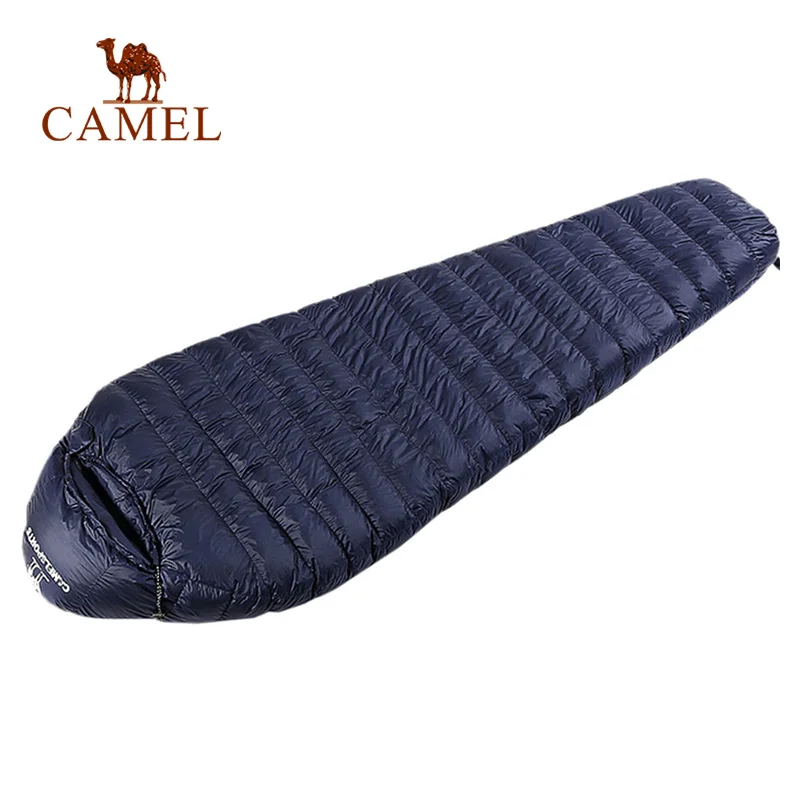 

CAMEL 90% White Duck Down Mummy Sleeping Bag Ultralight Outdoor Winter Warm Baffle Design Travel Hiking Camping Sleeping Bag