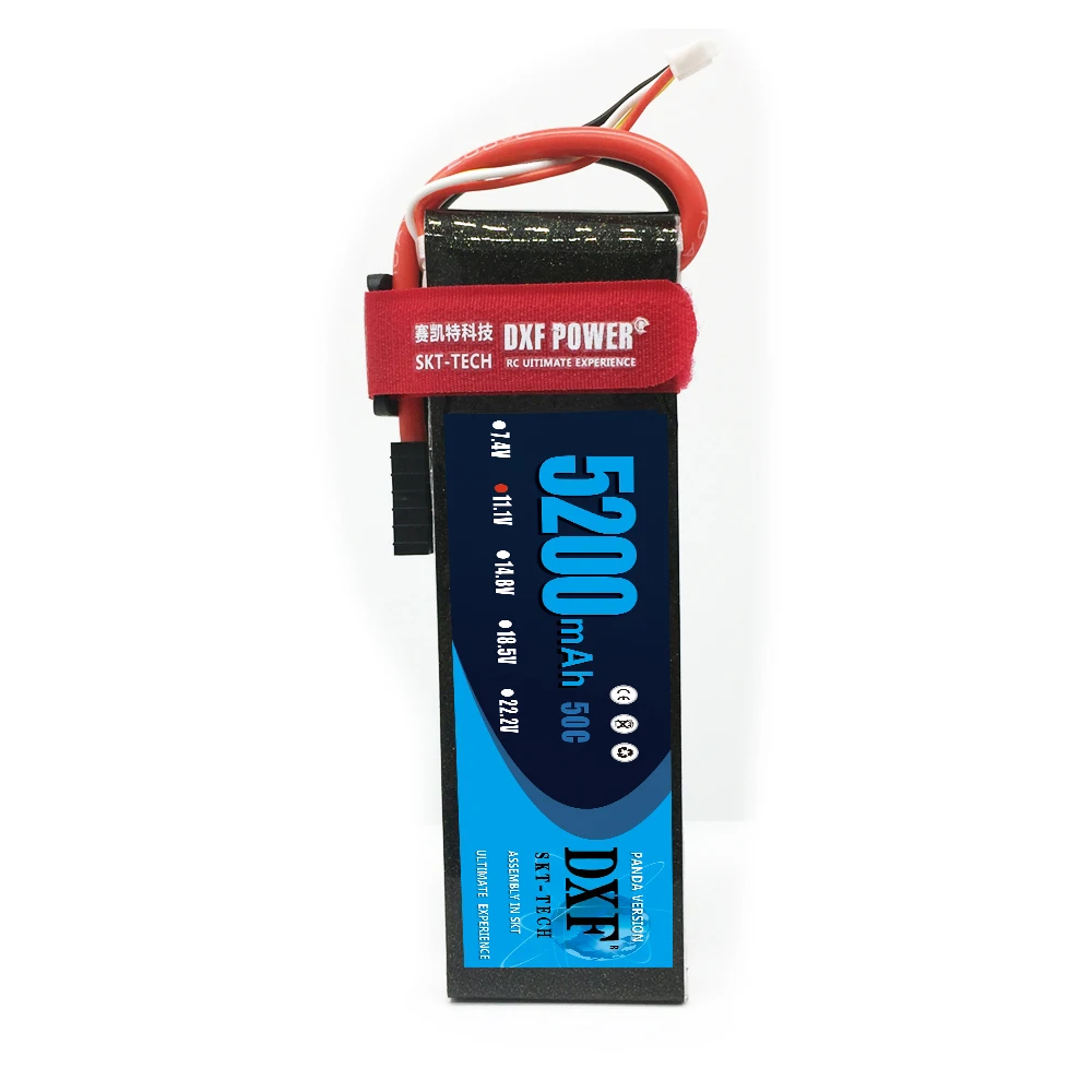 Lipo para o Barco do Carro do Helicóptero Bateria de 2 Pces Lipo 5200 Mah 50c-100c - 7.4 6500 Hardcase 60c-120c Akku rc Dxf 11.1 v 9 Bateria de 2 pces dxf lipo 11.1