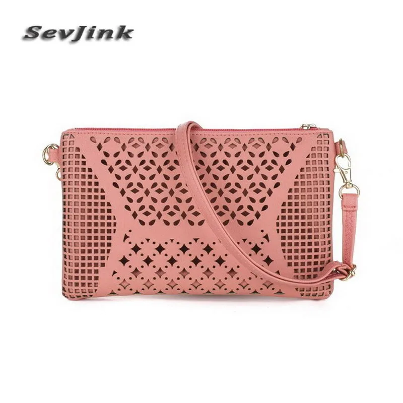 

Vintage Hollow Out Flower Envelope Bag Small Women Leather Crossbody Bags Shoulder Bag Messenger Bags Clutch Handbag Purses