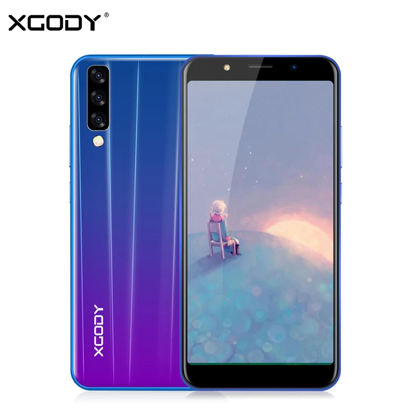 XGODY P20 Pro Dual Sim смартфон 6 "18:9 полный Экран мобильного телефона Android 8,1 MTK6580 4 ядра 2 Гб Оперативная память 16 Гб Встроенная память 5MP телефона