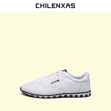 CHILENXAS 2017 Spring Autumn Oxfords 100% Soft Genuine Leather Shoes Men Casual New Fashion Breathable Comfortable Lace-up Solid