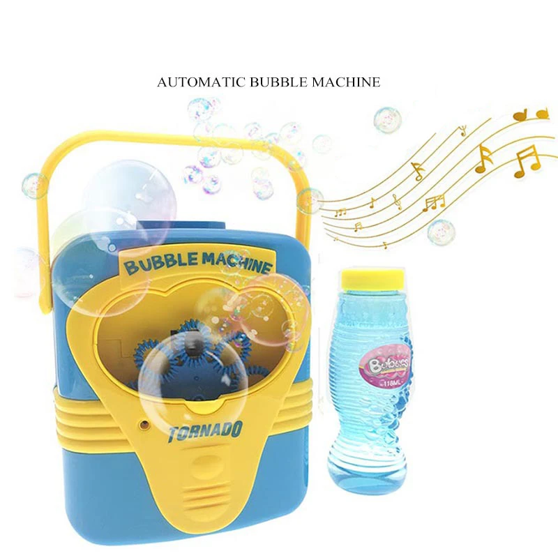 Newly Funny Automatic Bubble Machine Summer Outdoor Games Musical