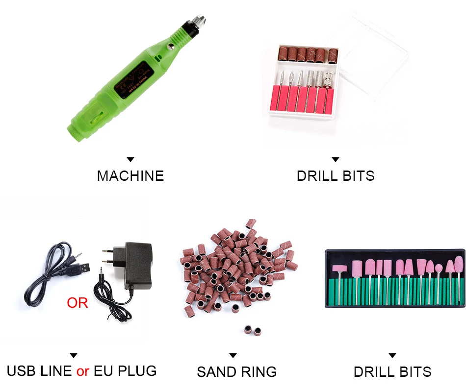 Аппарат для Электрический маникюр ногтей дрель для удаления кутикулы Гель фрезерные сверла педикюр машина шлифовальный резак пилка для дизайна ногтей