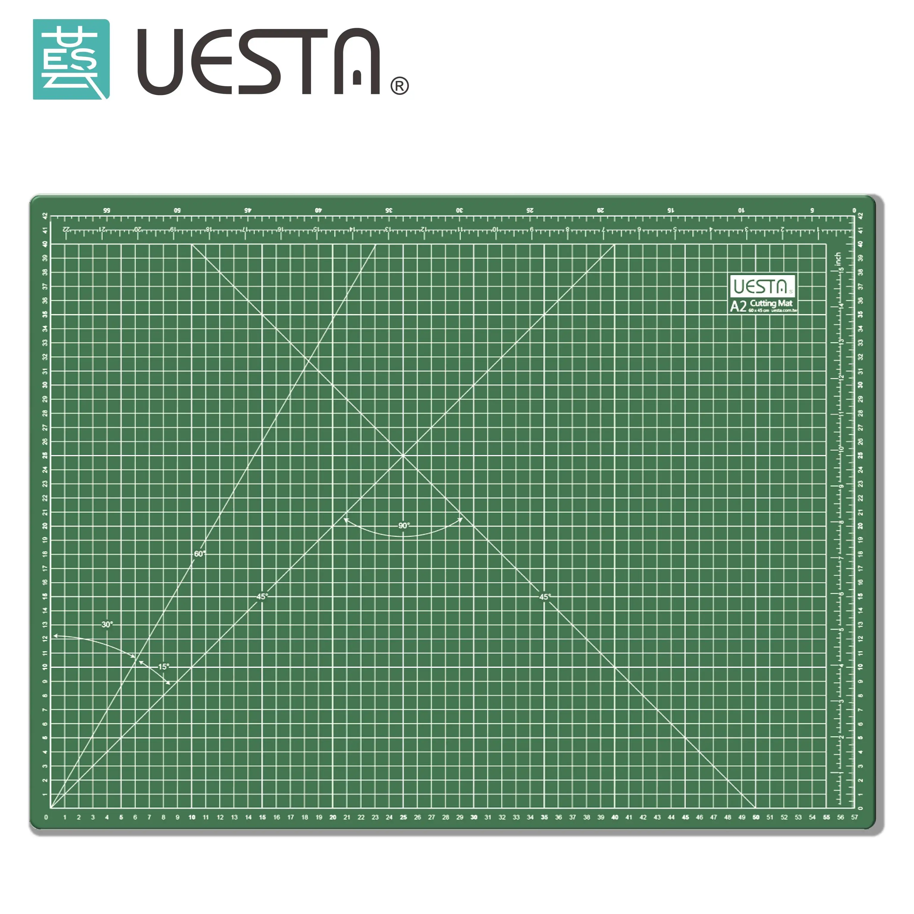 Зеленый 3,0 мм Прямоугольник бумагорез 5 слоев коврик для резки из ПВХ A2 60x45 см 24x18 дюймов