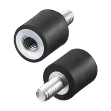 UXCEL 2PCS Rubber Mounts M4/5/6 Male Female Vibration Isolators Shock Absorber or Replaces Anti Vibration Pads Base Block 19Size hot gczw rubber anti vibration isolator absorber base foot pad 20pcs black