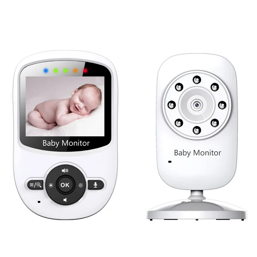 

babykam baby phone camera Child monitoring 2.4'' LCD IR Night Vision Video Intercoms 4 Lullabies Temperature Monitor Zoom nanny