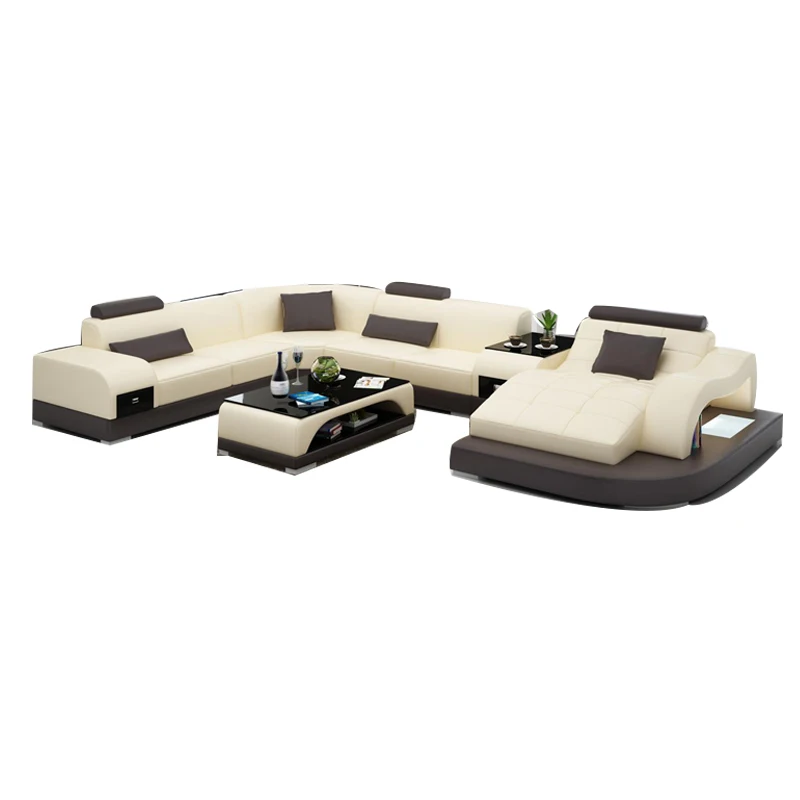

Modern high quality beautiful sectional leather sofa/couch