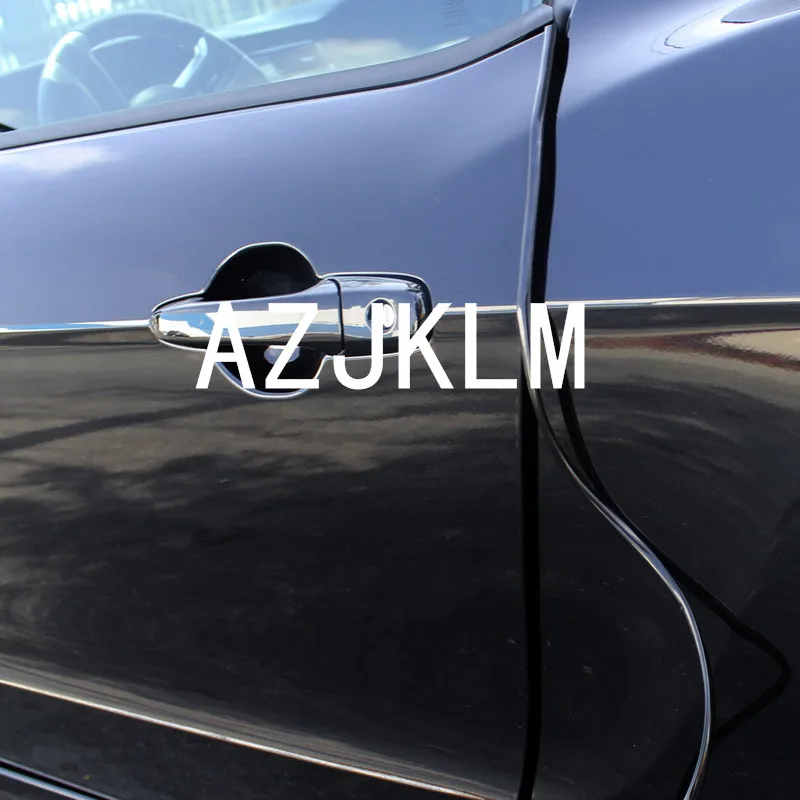 9M Black Glossy U Moulding Trim Car Door Air Vent Grille Edging Edge