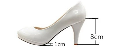 Sorbern/белые женские свадебные туфли на плоской подошве; свадебные туфли с бисером и кружевными цветами; женская обувь с кристаллами; удобная обувь для подружки невесты - Цвет: 8cm Heel