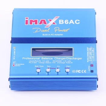 

GTF IMAX B6AC RC Balance Battery Charger Nimh B6 AC 80W Nicd Lithium Battery Charger Balance Unloader + EU Digital LCD Disply