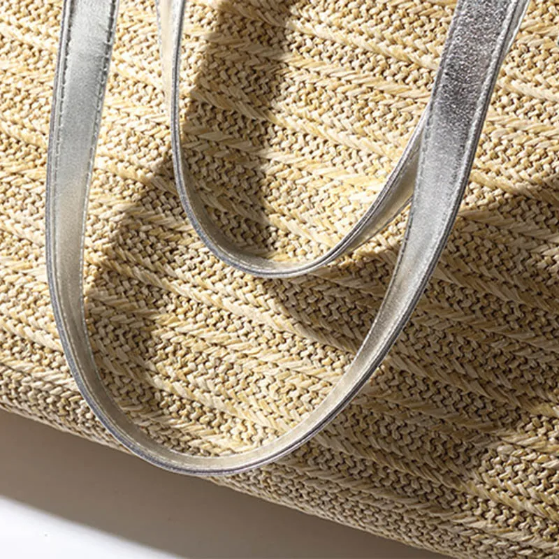 Women Summer Beach Handbag Bohemian Large Capacity Lady Straw Bags Travel Female Weave Shoulder Bag Casual Knitted Tote SS3029 (6)