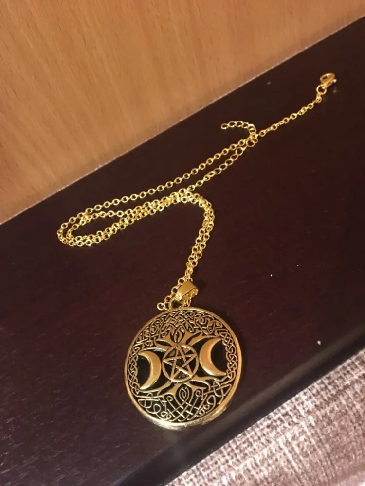 Fishhook Wicca Collar con colgante de Talism/án con forma de Pent/áculo de Solom/ón para Invisibilidad
