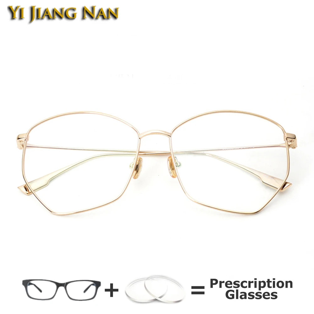 Pentagon Fashion Full Rim Eyeglasses Women Titanium Prescription Glasses Frame Light Eyewear Spectacles For Men Aliexpress