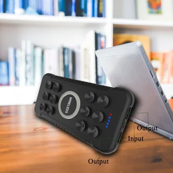 

QI Wireless Charger Power Bank 8000mah Portable Dual USB External Battery Powerbank for iphone 11 samsung s9 s10