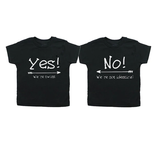 Black Baby T shirt Boy Girl Short Sleeve Summer 2018 Twin Baby Toddler