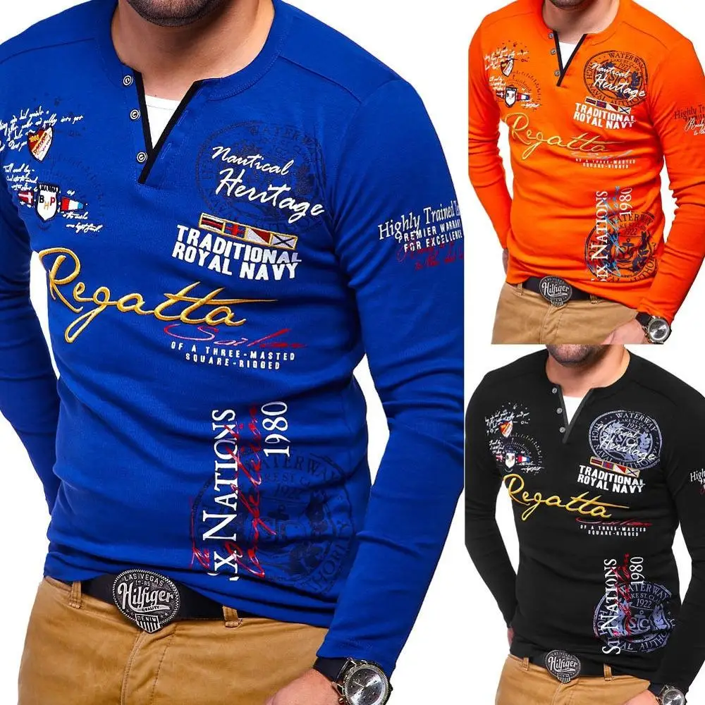

Men's Fashion Personality Cultivating Long-sleeved T-Shirts