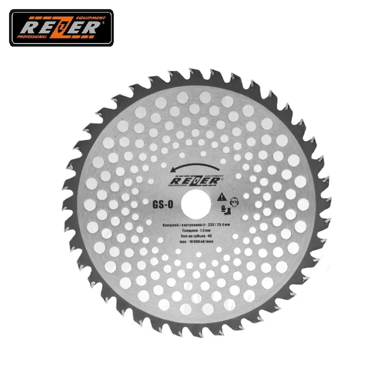 

Knife for petrol pumps Rezer GS-O 230x25.4x1.3 mm 40T Rotary shear Round slice Cutting blade Hard mill-disks