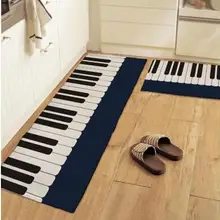 50X80 см, плюшевый коврик с принтом музыкального пианино, коврик для помещений, Противоскользящий коврик, впитывающий воду, коврик для двери, коврик для ног