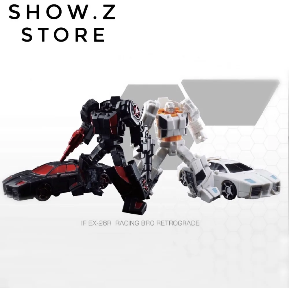 

[Show.Z]IronFactory IF EX-26R EX26R Racing Bros Retrograde Runabout Runamuck Battlechargers Set of 2 Transformation Action Fig