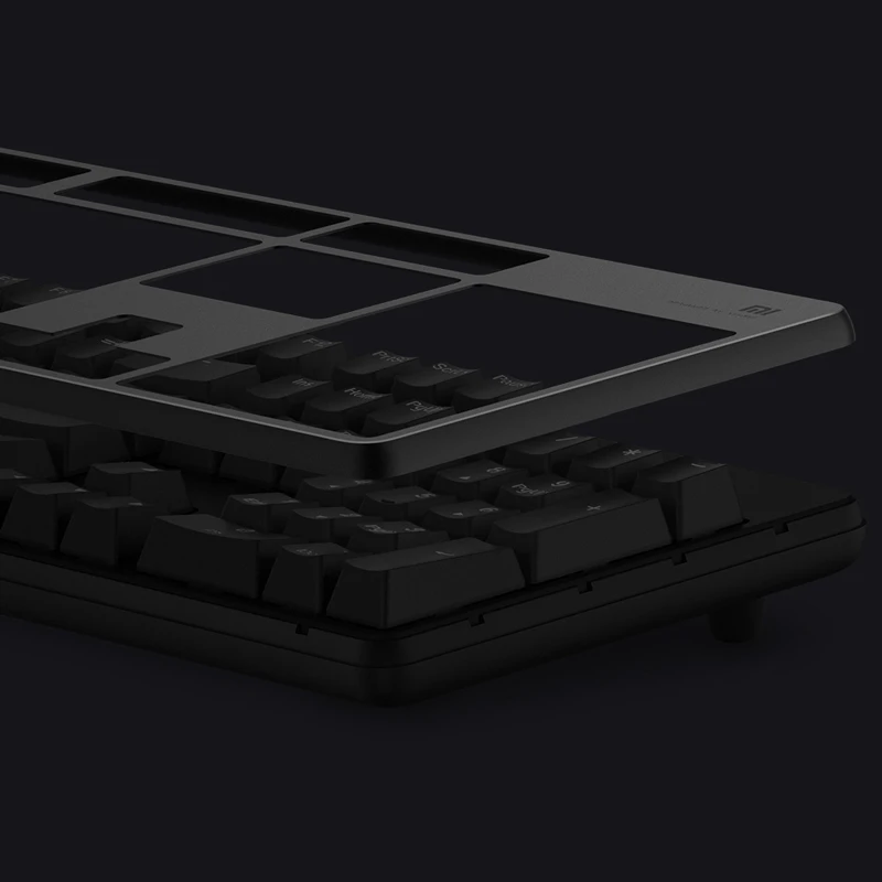 Оригинальный Xiaomi mi Ga ng пользовательская клавиатура 104 клавиш USB Проводная