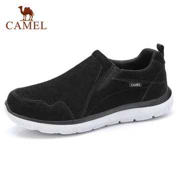 

CAMEL Men Wild Men Casual Shoes with Warm Fur Warm Cotton Male Daily Soft Cushioning Cashmere Leather Shoes Man