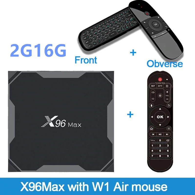 X96 Max Smart tv BOX Android 8,1 Amlogic S905X2 LPDDR4 Четырехъядерный 4 Гб 64 Гб 2,4G и 5 ГГц Wifi BT 1000M H.265 4K телеприставка X96 Max - Цвет: X96 MAX 2GB16GB W1