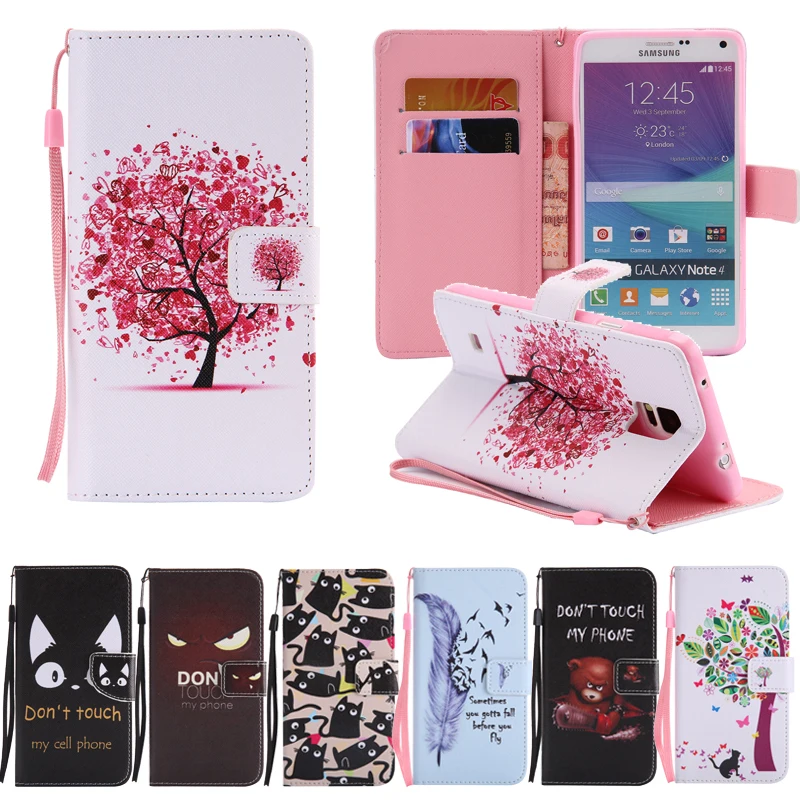 

Case For Coque Samsung Galaxy Note 4 Phone Cases Samsung Note 4 Cases and Covers For Samsung Galaxy Note 4 Cover + Card Holder