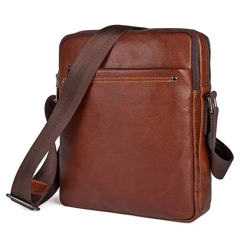 Men's Small Ipad Bag Cow Leather 2018 Man Brown High Quality Cowhide