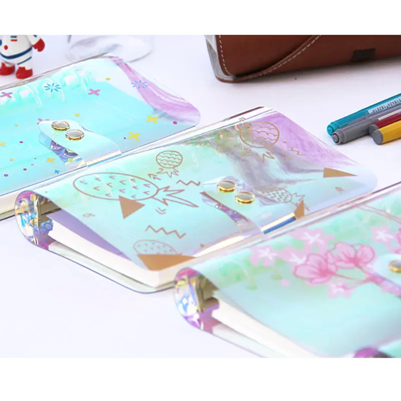 Y Planner Time A5 A6 Notebook Shell Colorful PVC Transparent Book Spiral Binder Replacement Cover 6 Hole Loose Leaf Notepad S Y Planner Time A5 A6 Notebook Shell Colorful PVC Transparent Book Spiral Binder Replacement Cover 6 Hole Loose Leaf Notepad S
