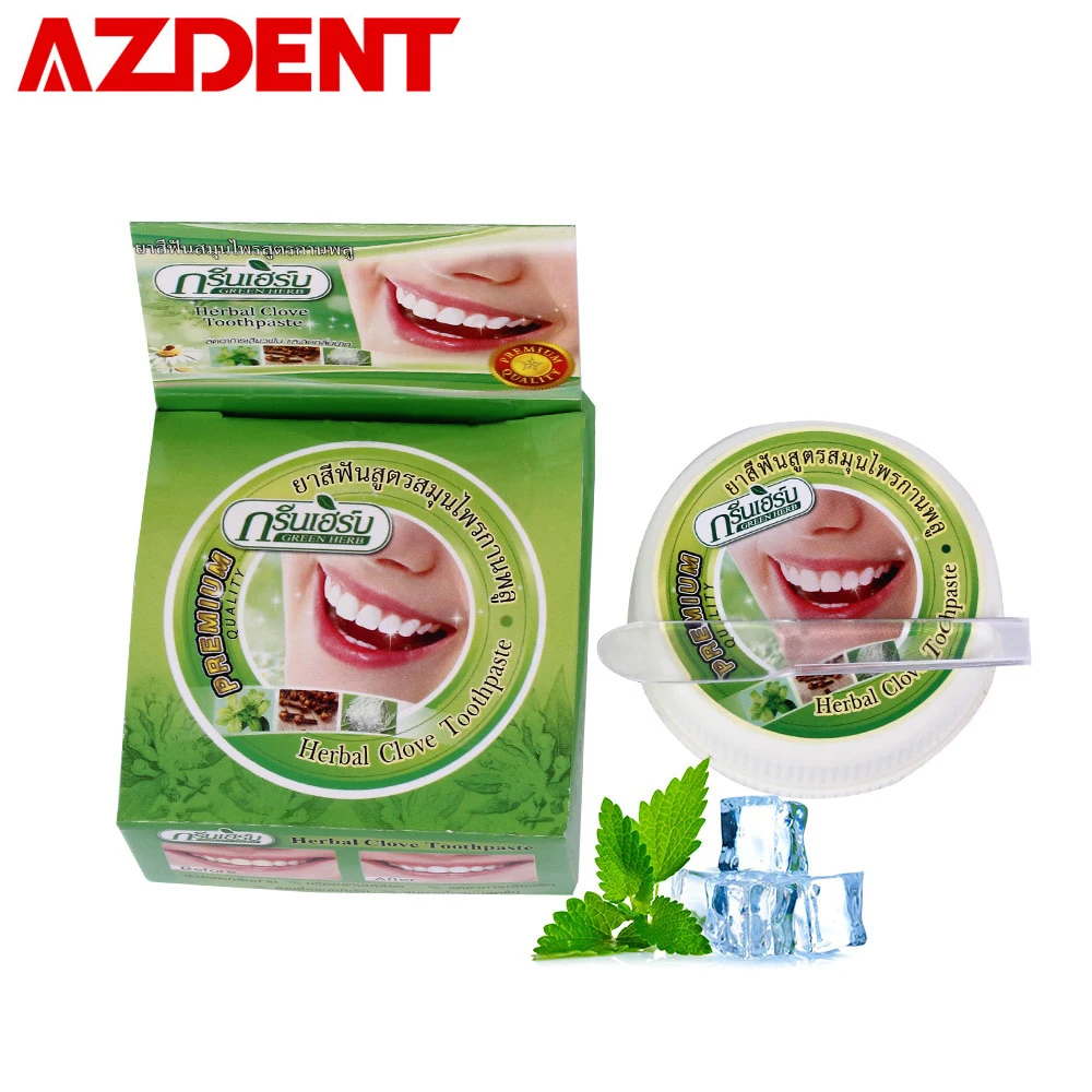 

10g/25g Herb Mint Tooth Whitening Toothpaste Natural Herbal Clove Tooth paste Dentifrice Remove Stain Antibacterial Allergic Gel