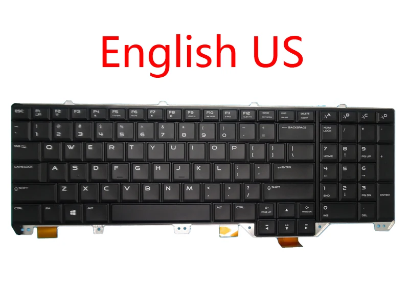 New keyboard For Alienware 17 R1 M17X R5 08W1R1 Germany GR 02YP0N France FR 05T5DR 0140W5 Japan