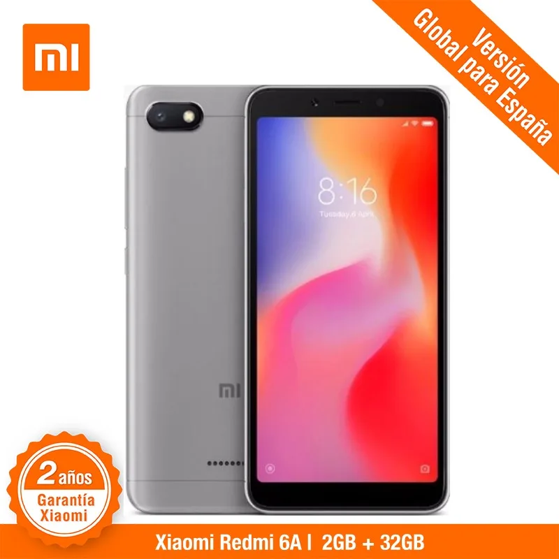 [Versión Global para España] Xiaomi Redmi 6A (Memoria interna de 32GB, RAM de 2GB, Camara de 13 MP, Bateria de 3000 mAh) Smartphone