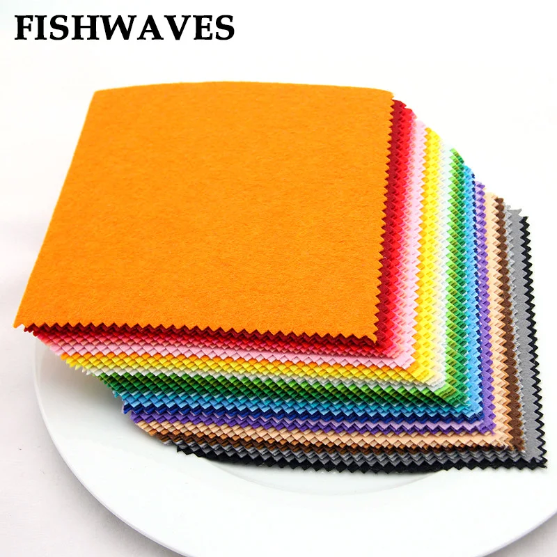 FISHWAVES 15*15cm 41pcs Wave Pattern Colorful Felt Diy Felt Needlework ...