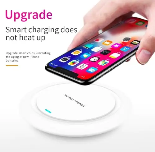 Recci Беспроводной зарядная док станция для samsung S9 S8 плюс S7 Usb Qi Зарядное устройство