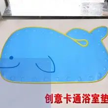 Мультяшный Дельфин ПВХ Противоскользящий коврик для ванной присоска напольный коврик для туалета ковер коврик для ванной комнаты коврики 40*70 см 1 шт