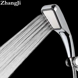 Zhangji 5 шт. ванная комната экономии воды разбрызгиватель высокого давления насадки для душа 300 отверстия с Chrome квадратная ливневая рукоять