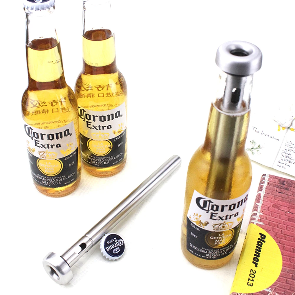 Set of 2 Beer Chiller Stick Stainless Steel Chill Alcohol Ice Drinks