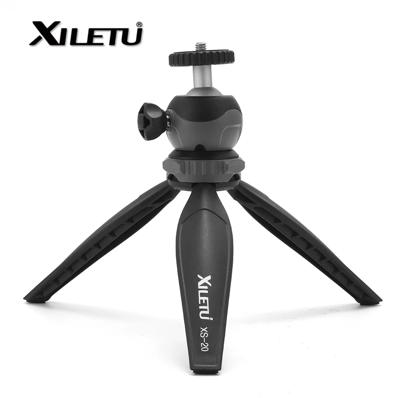 

XILETU Lightweight Mini Tripod With Detachable Ball head 360 Degree Rotation for DSLR For GoPro Digital Cameras Camcorders