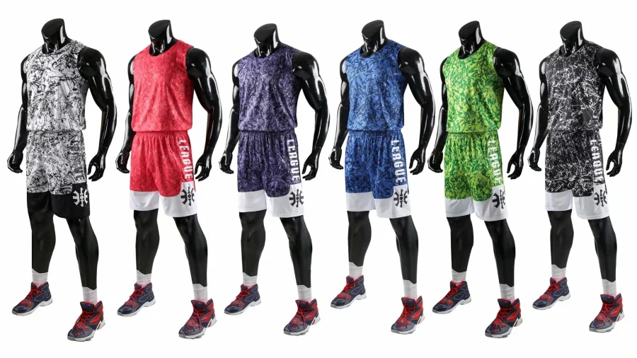 Индивидуальные мужские детские женские баскетбольные тренировочные Джерси, набор пустых студенческих спортивных костюмов, молодежные баскетбольные майки для мальчиков, форма XS-5XL