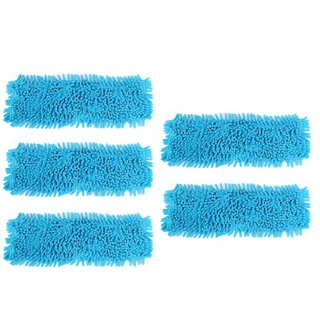 5PCS Floor Folding Flat Mop Cloth Head Coral Velvet Chenille Refill Rag