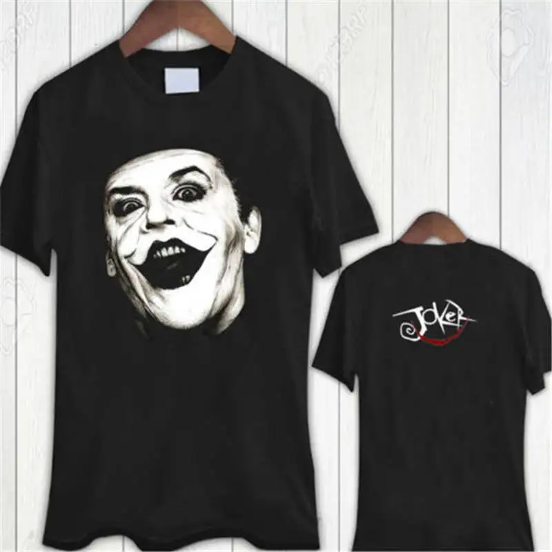 

T Shirt Supplier Short Sleeve Printed O-Neck Mens The Joker Jack Nicholson Tee