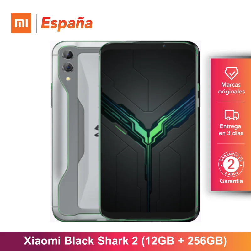 [Глобальная версия для Испании] Xiaomi Black Shark 2 (Memoria interna de 256 GB, ram de 12 GB, Camara dual de 48MP + 12MP) Movil